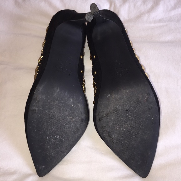 ASOS New Look star studded black and gold heels - Picture 7 of 8